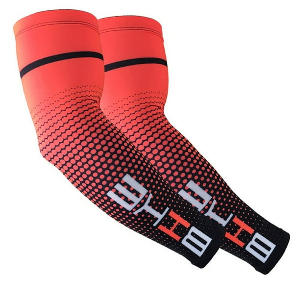 2pcs Summer Cooling Arm Sleeves Cycling Biking Sport Sun Protection UV Cover